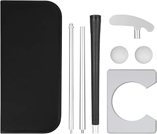 NDNCZDHC Golf Putting Set with Golf Putter, Portable Putting Training Aids Equipment, Golf Putting Cup for Travel Indoor Golf Putting Practice, Golf Gifts for Men