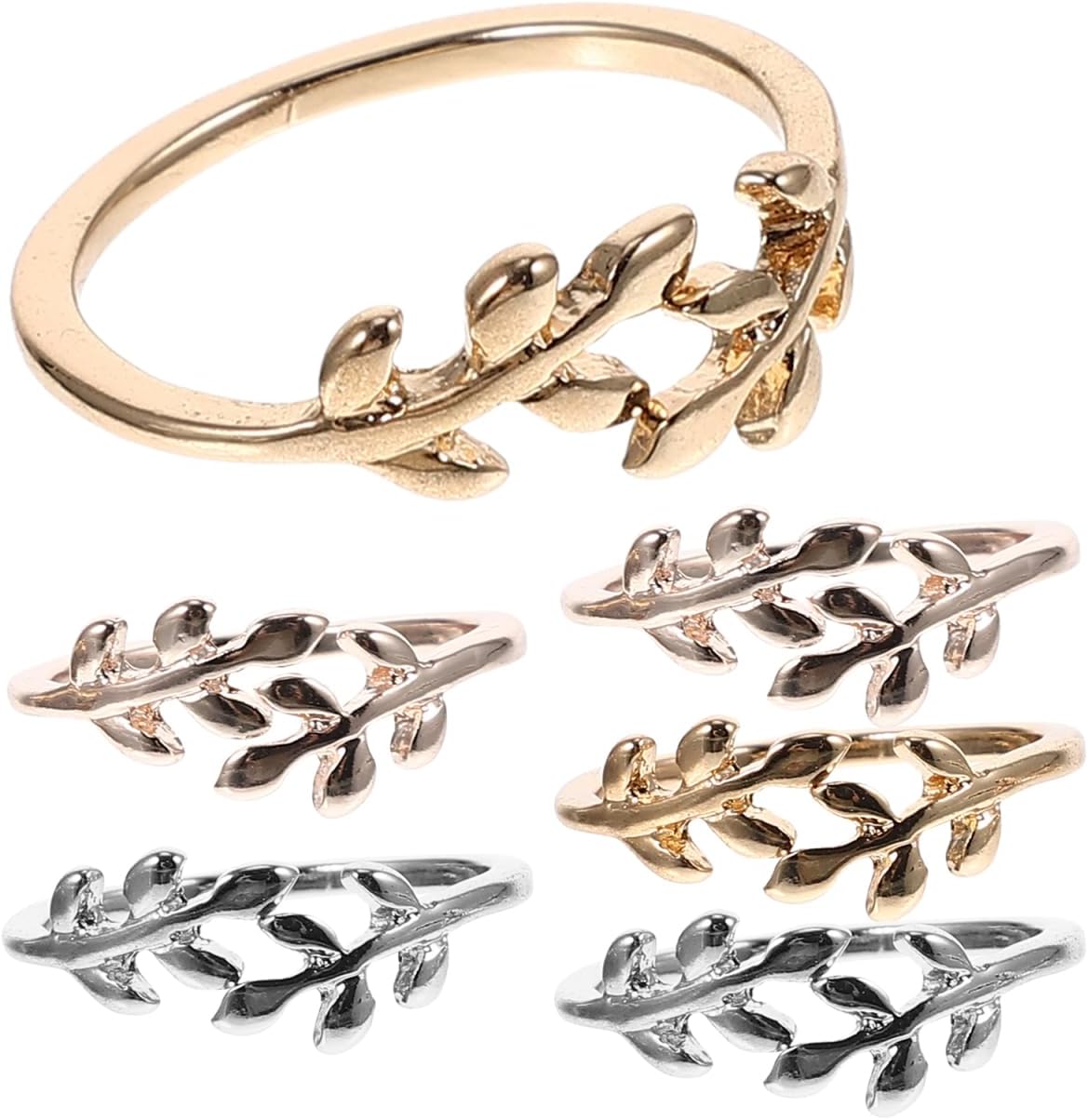 iplusmile 6pcs Braided Rings Knitting Accessories Vintage Accessories Knitting Consumables Accessories Yarn Crochet Thumb Rings for Women Open Tail Ring Open