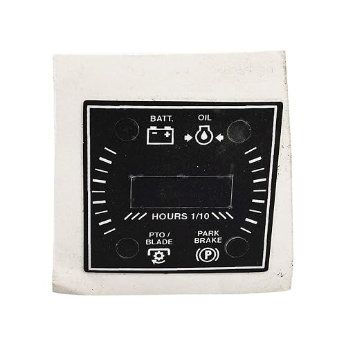 CUB CADET 777I25144 Etiqueta del medidor de mano izquierda RZT S42 S46 S50 Z-Force S46 S54 S60