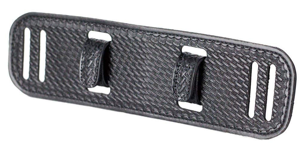 Duty Belt Back Support (Basket Weave Leather, Regular - For waist size 34" or more)