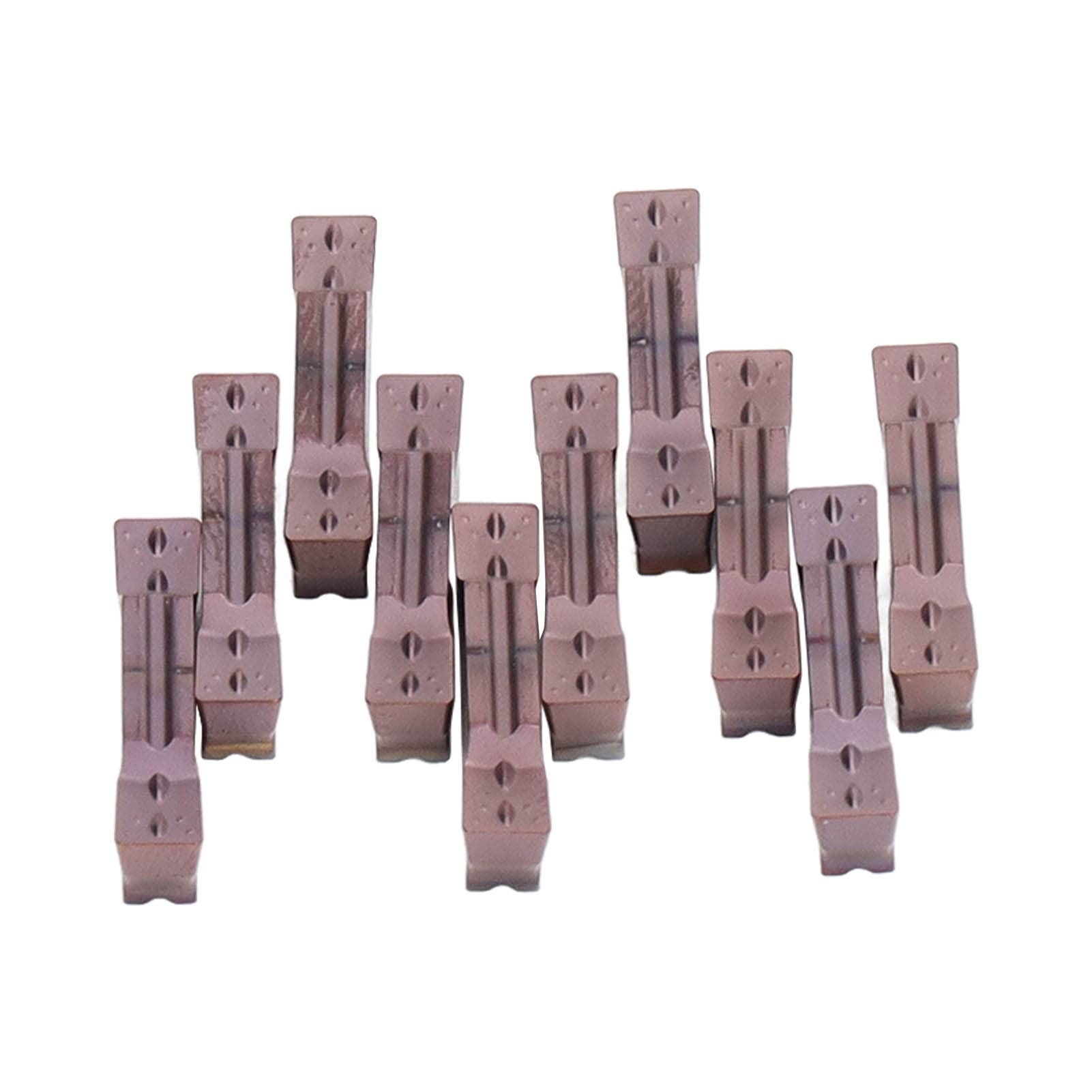 Inserts carbure CNC rainurage 10 outils pour usinage mécanique de précision sur métaux