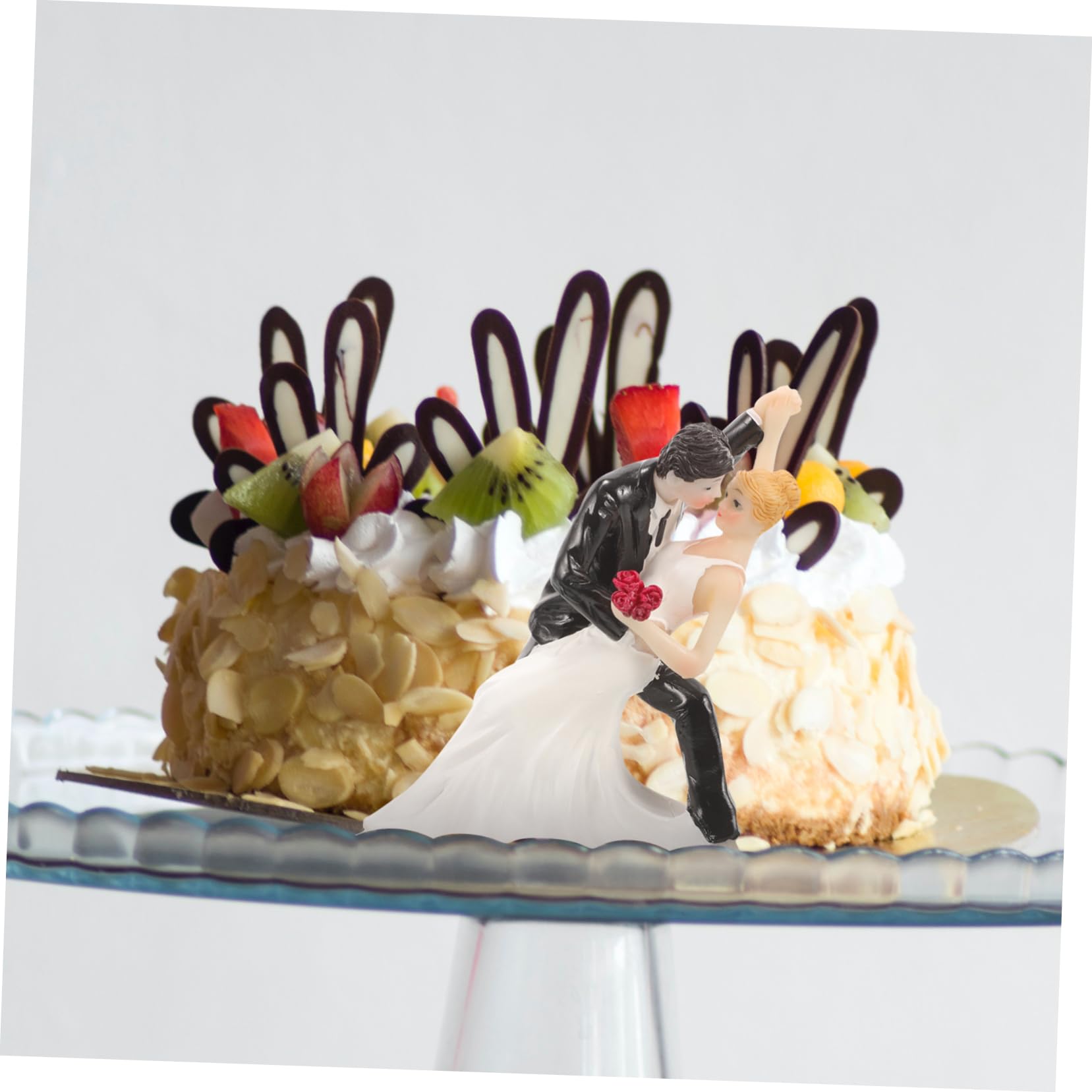 Elegante Decorazione per Torta Nuziale in Resina Topper Decorativo per Torta Nuziale per Occasioni Speciali