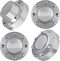 Vista 4 de ECCPP Juego de 4 tapas centrales de 7 ruedas cromadas delanteras y 2 traseras para Dodge RAM 3500 2011-2018 Dually de 1 tonelada para camión Alcoa