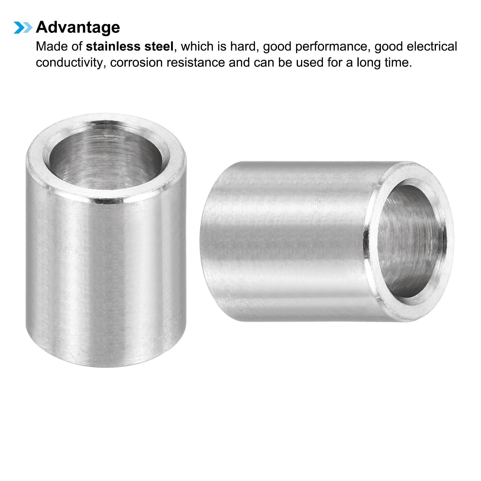 PATIKIL M7 Stainless Steel Spacers, 12Pcs Metal Spacer 7mm ID x 10mm OD x 13mm L Screw Standoff for 1/4" or M7 Screw - Image 4