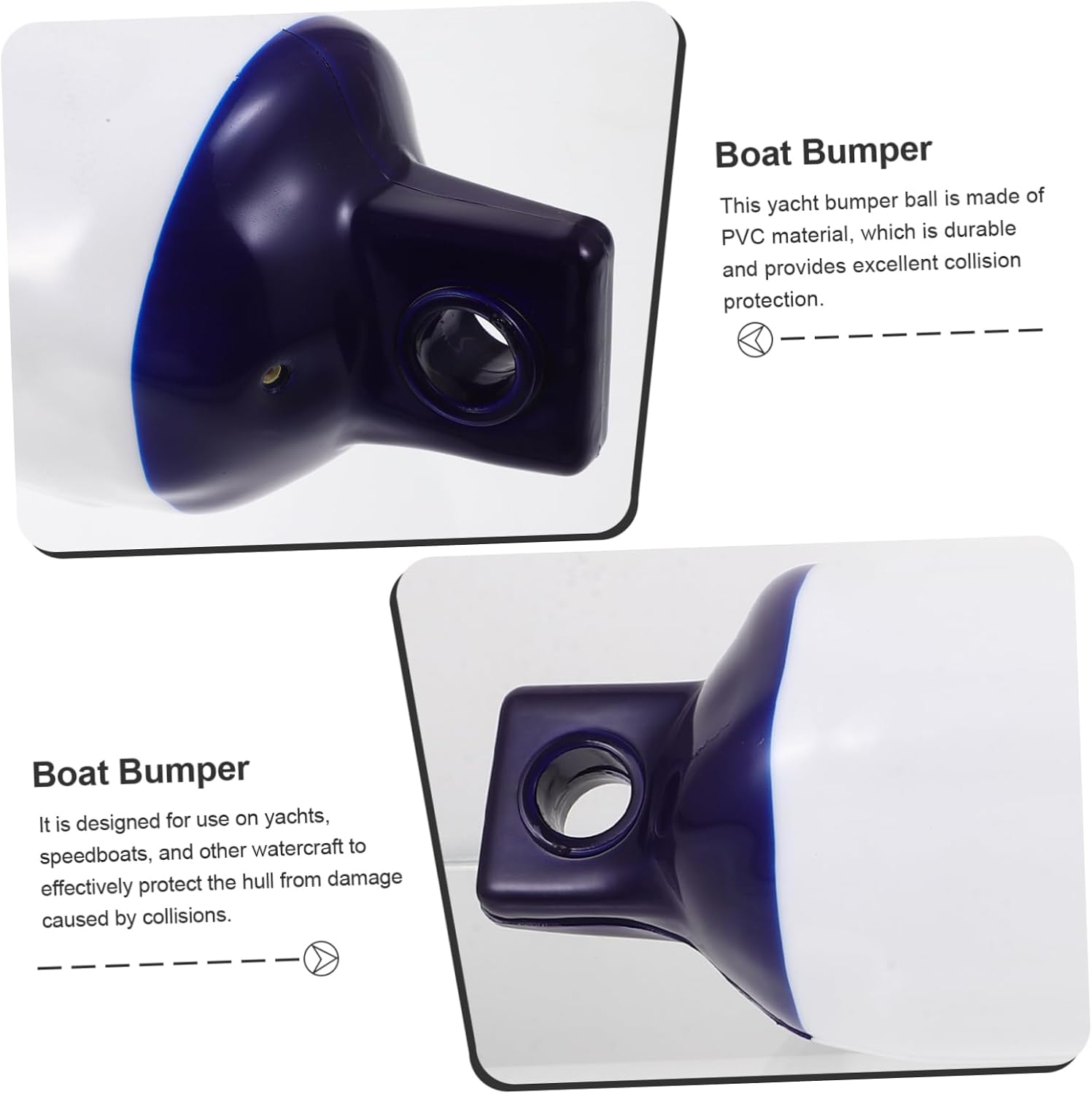 WOONEKY Yacht Docking Protector Inflatable Boat Bumper Collision Guard for and Yachts Easy Installation Pressure Resistant