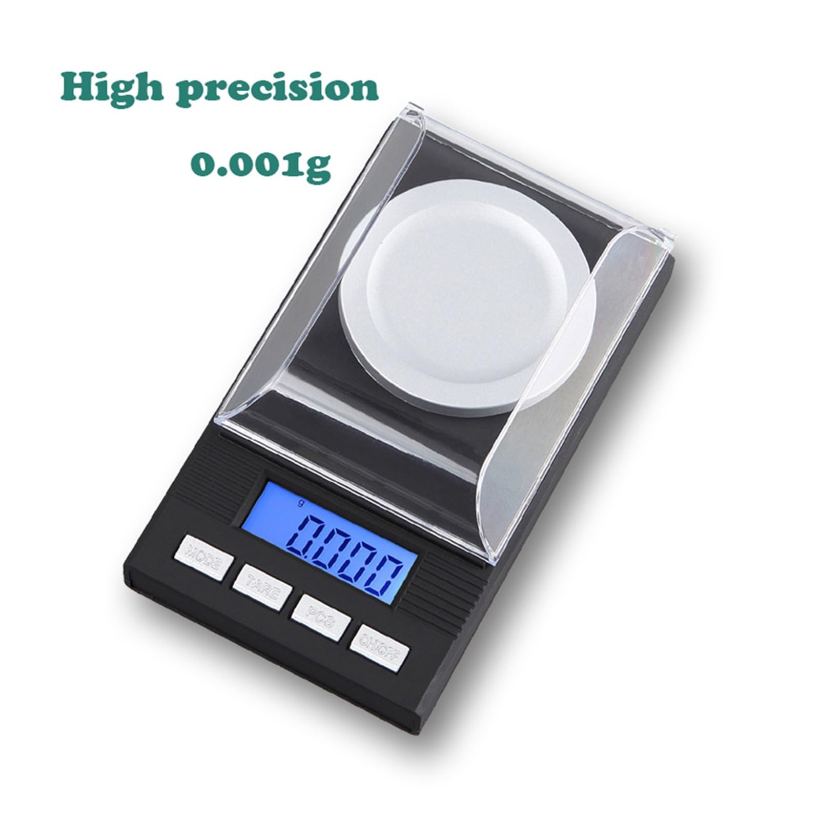Mini Báscula Digital De Bolsillo Alta Precisión 0.001g, Palma For Joyería, Portátil Peso En Quilates, Micro Balanza For Cocina Medición Precisa Esfuerzo(100g 0.001g)
