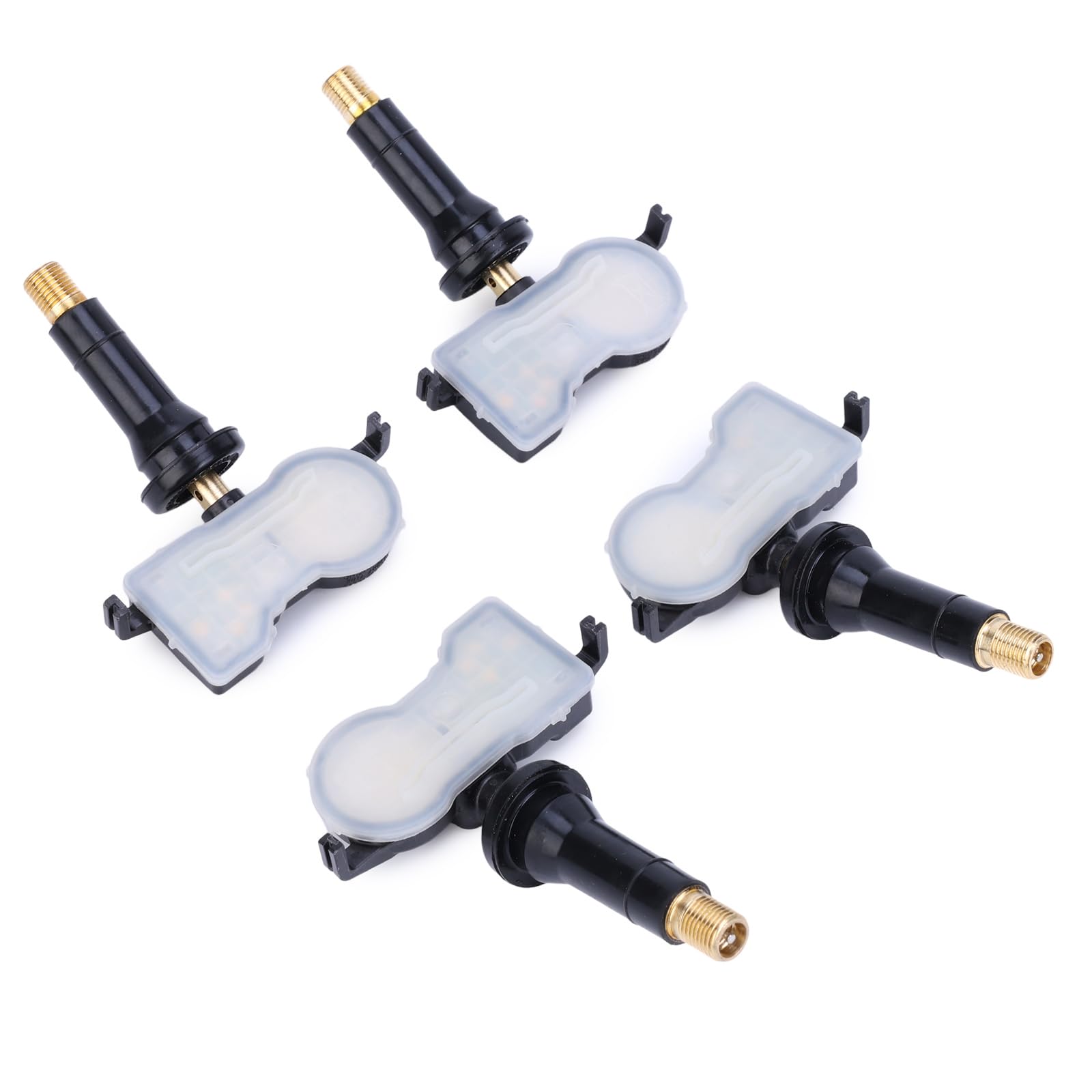 4 pezzi Sensore TPMS per pressione pneumatici per Fiat 500X 2015-2024, per Jeep Renegade 2014-2025, Compass 2017 Sensore di pressione pneumatici Sistema di controllo della pressione dei pneumatici
