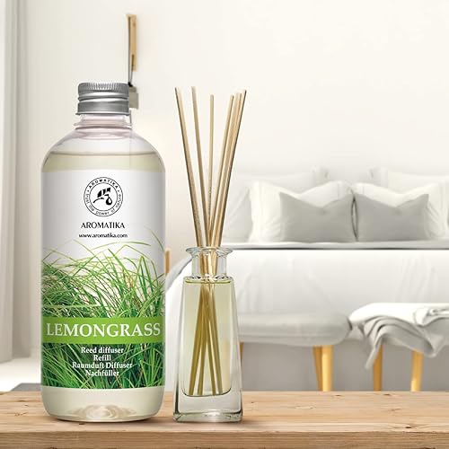 Miniatura 3 de Recambio de difusor de varillas de citronela, aceite esencial natural de citronela, 17 onzas líquidas, fragancia fresca y duradera, repuesto de