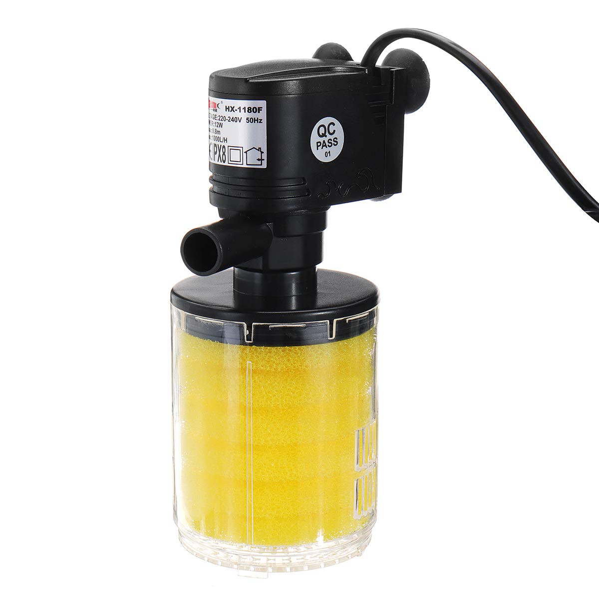 RISHIL WORLD12W 1PCS Aquarium Filter Aquarium Internal Filter Oxygen Submersible Water Pumps Compatible For Fish Tank Pond Aquarium Filters