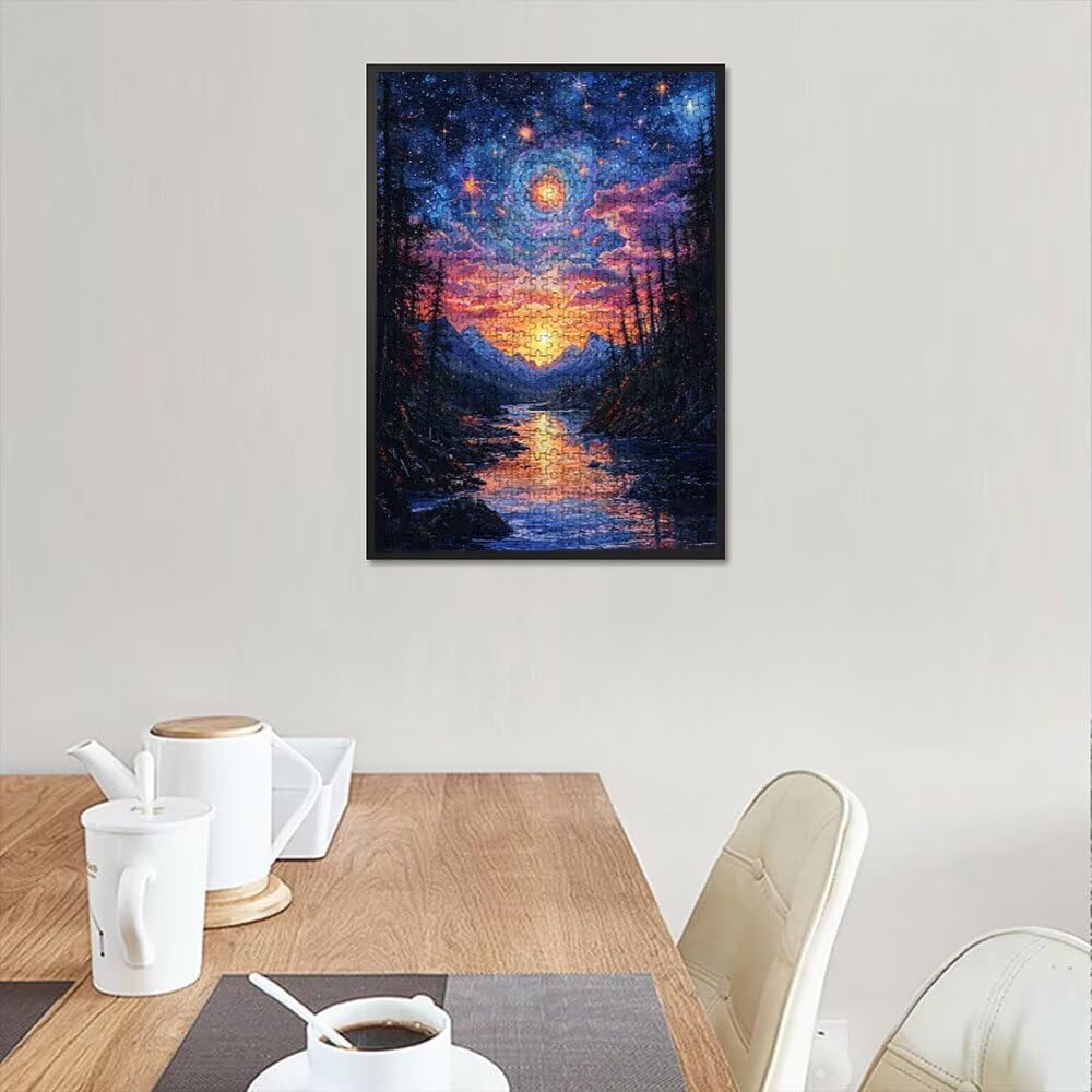 Puzzle 2000 Pezzi, Foresta Stellare 3D Puzzle per Adulti Impegnativo, Educa Puzzles Artistico, Divertente E Stimolante Puzzles Decorativo per La Famiglia, Regalo e Decorazione Pareti DX0YL6-952