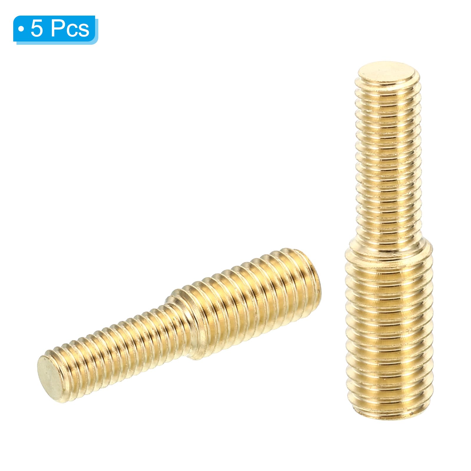 10 Perno Filettato Doppia Estremità M6x1 A M8x1.25 - Acciaio Inox 304, 30 Mm, Per Mobili - Foto 6