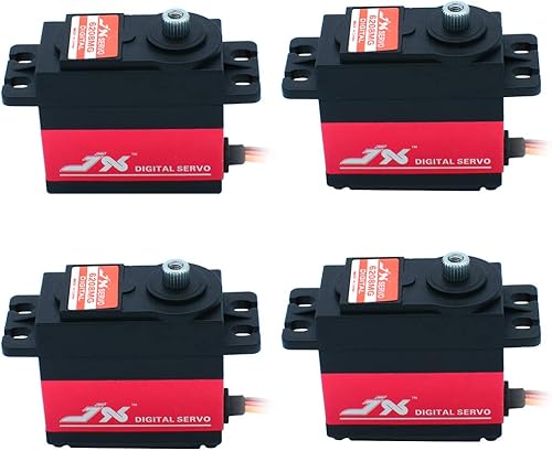 4 unids PDI-6208MG 17.6 lbs Servo 120 grados 0.07 s engranaje de metal estándar de alta velocidad con brazo servo 25T para RC Drift Car 1/10 Drift