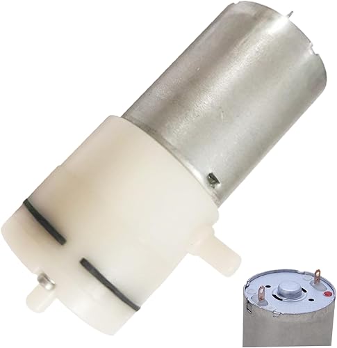 Mini bomba de aire, mini bomba de vacío autocebante de 12 V con 2 abrazaderas de manguera para equipos médicos y electrodomésticos