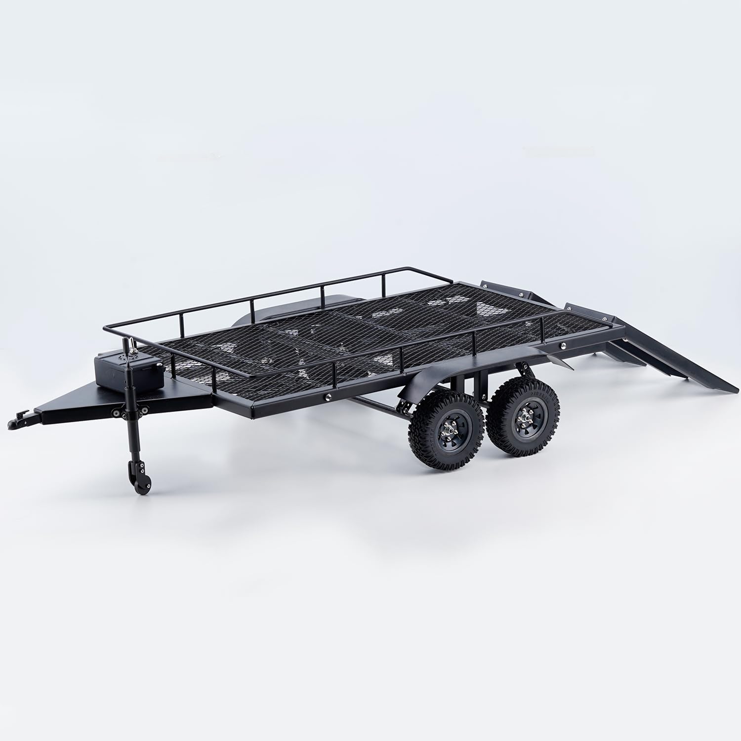 1/8 車載トレーラー　検（トラクサス　scx10 クローラー　ビッグトラック Amazon.com: TCRC Heavy Duty Truck Trailer for 1/10 RC Crawler Car