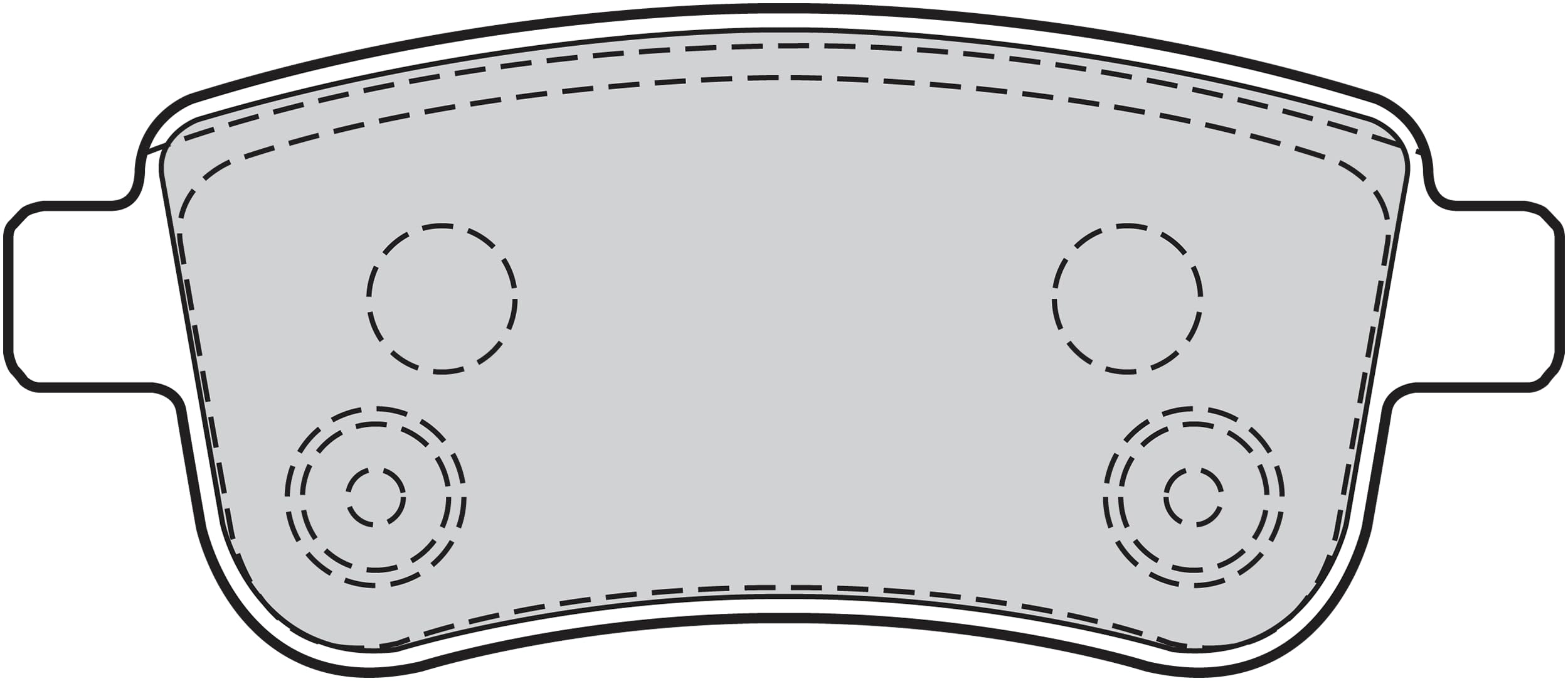 Valeo Jeu de 4 Plaquettes de Frein Essential 302101, Essieu Arrière | Compatible avec: RENAULT CLIO V, FLUENCE, GRAND SCÉNIC III, MEGANE CC, MEGANE III Combi Van, MEGANE III Coupe
