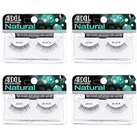 Vista 8 de Ardell Pestañas postizas para bebés, ligeras, de aspecto natural, con banda invisible para uso diario, paquete de 4