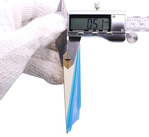 Miniatura 4 de Daseyyue 1 lámina de latón C280, 11.8 x 11.8 pulgadas, calibre 24 (0.02 pulgadas0.020 in) de grosor, sin arañazos, película protectora en ambos lados