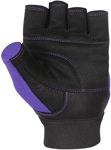 Miniatura 4 de MRX - Guantes de levantamiento de pesas, entrenamiento de gimnasio, fisicoculturismo, fitness, levantamiento de pesas, guantes de cuero genuino para