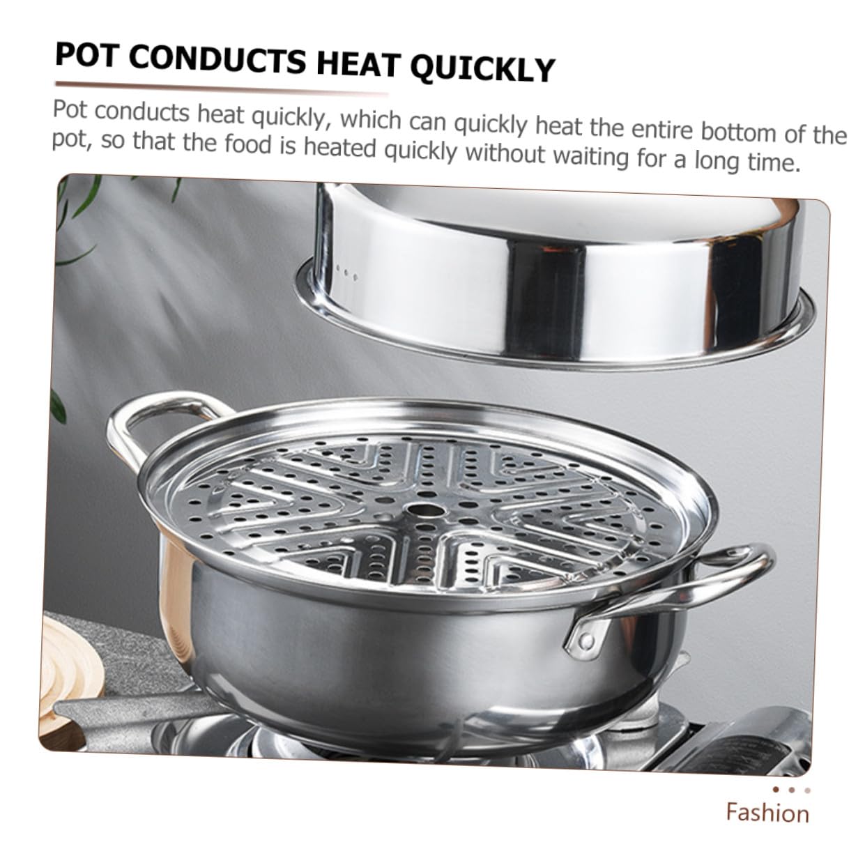 Vaporera De Alimentos Inoxidable Multifuncional Olla De Vapor Para Cocinar Al Vapor y Calentar Comidas