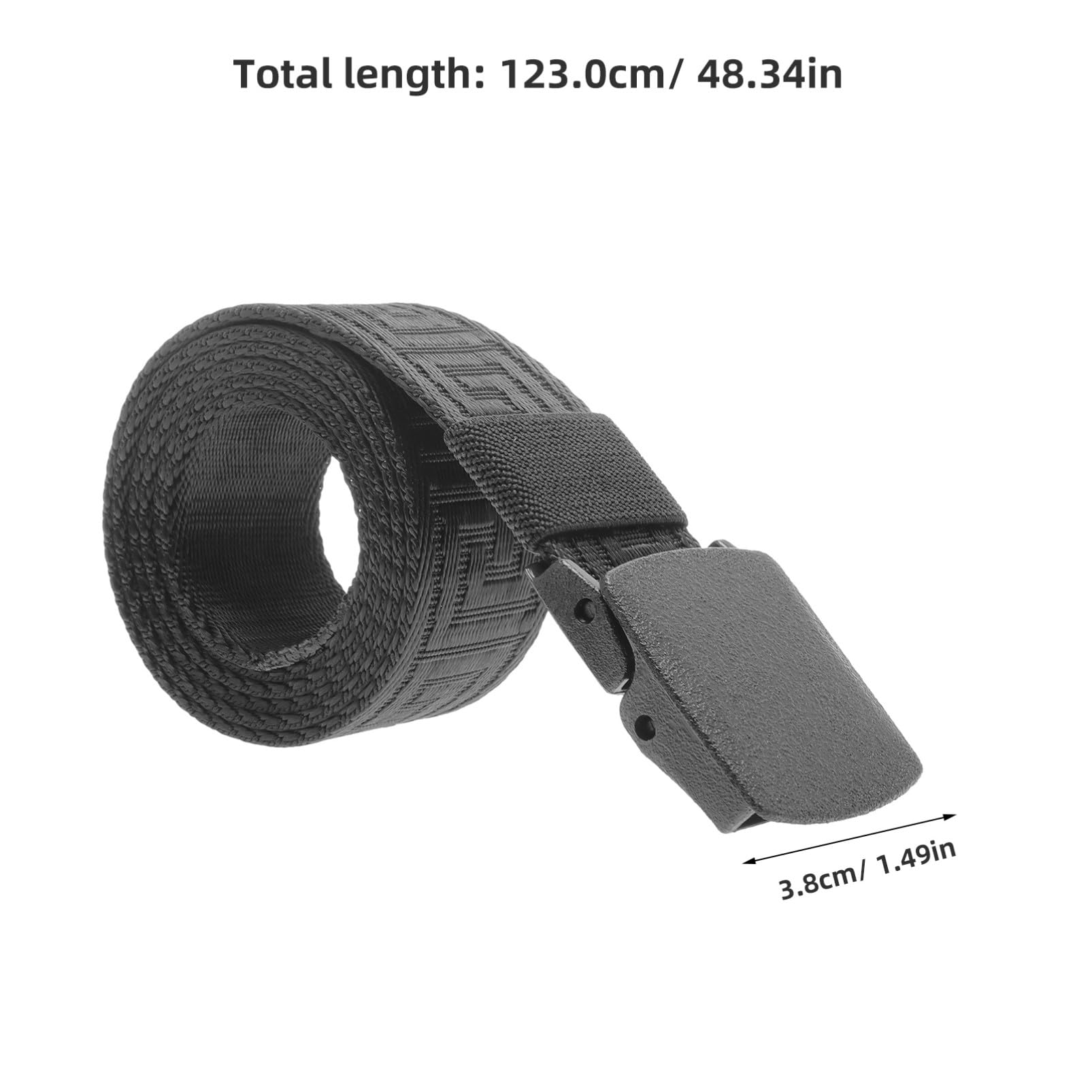 SOIMISS Cinturón de lona estampado casual al aire libre Cinturón al aire libre para hombres () cinturon lona hombre cinturones hombre trinquete cinturón al aire libre