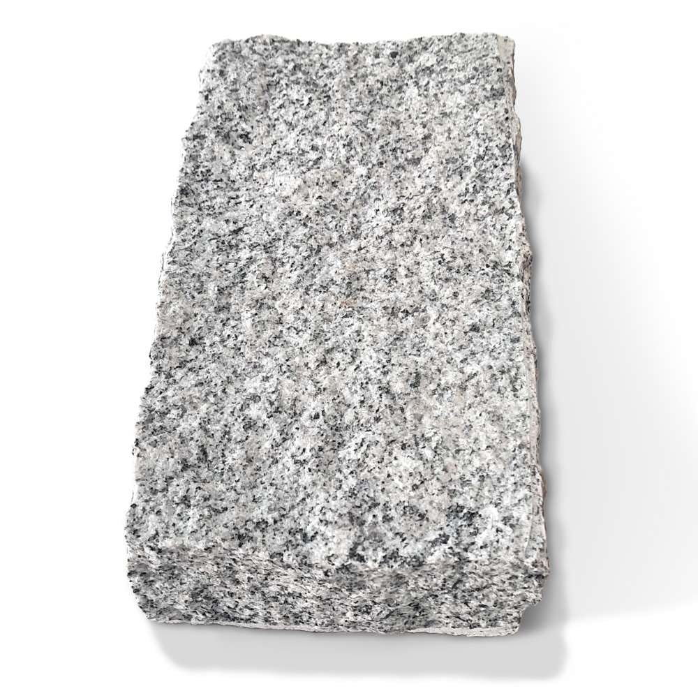 Stonewise Grey Riven Granite Sample 100X100x22mm | Outdoor Stone Block Sett For Walkways, Driveways & Patios