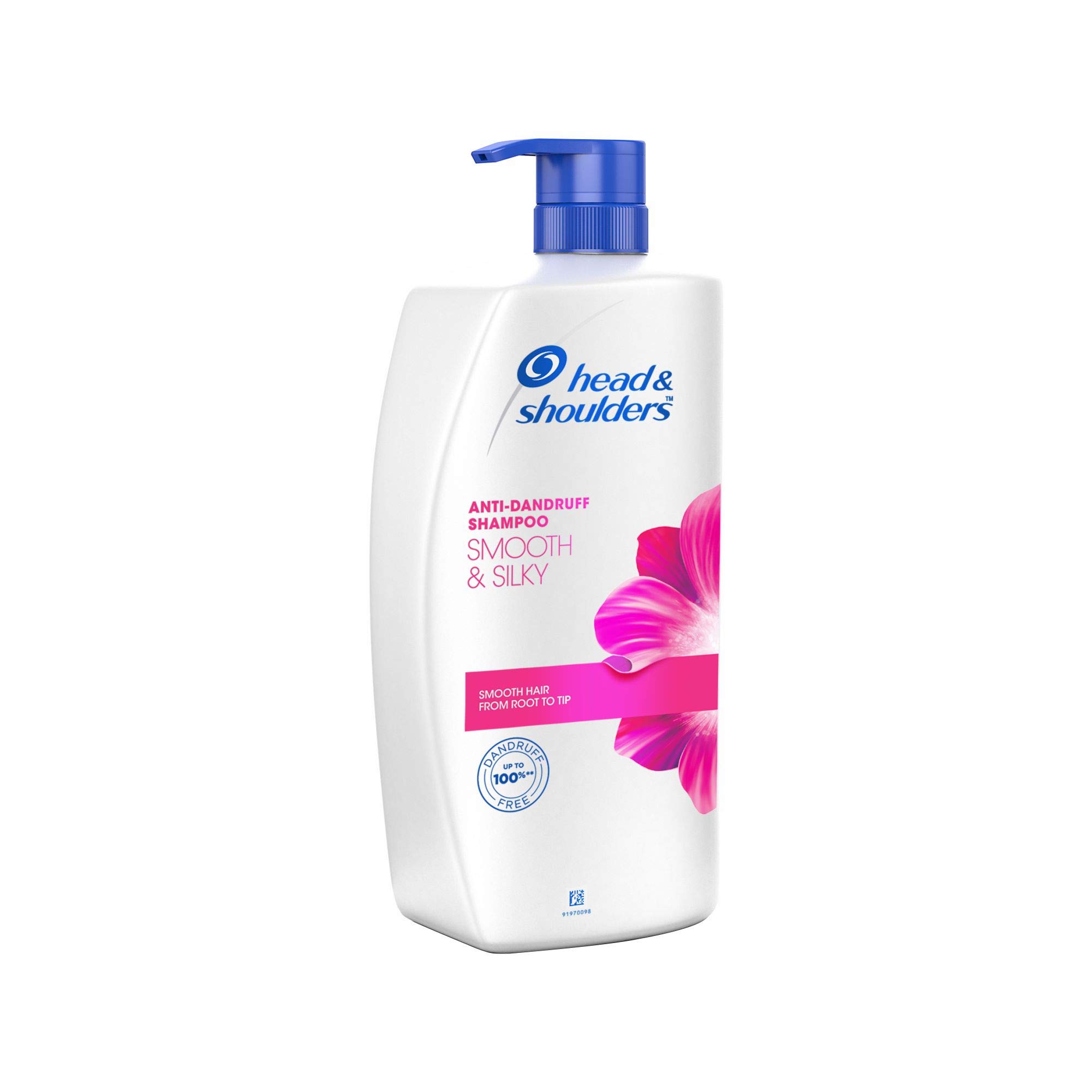Head & Shoulders Smooth and Silky Anti Dandruff Shampoo, 1L & Head & Shoulders, Anti Dandruff Shampoo + Conditioner, Smooth & Silky, 1 L 1