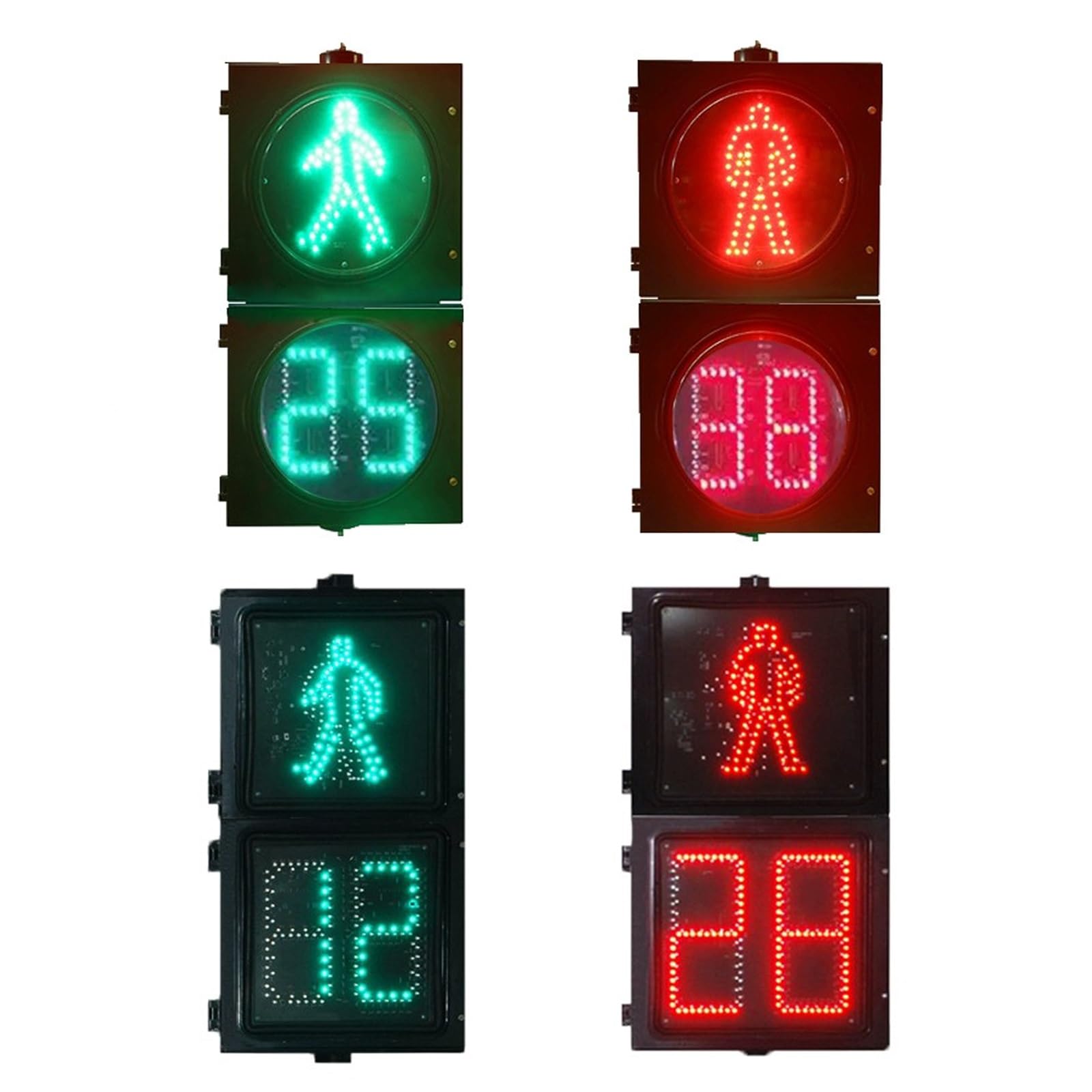 Sygnalizacja świetlna LED Stop Light - Wodoodporny i pyłoszczelny znak drogowy do samochodów i pieszych, znak drogowy dla kolegiów i wejść, odporne na światło bezpieczeństwa