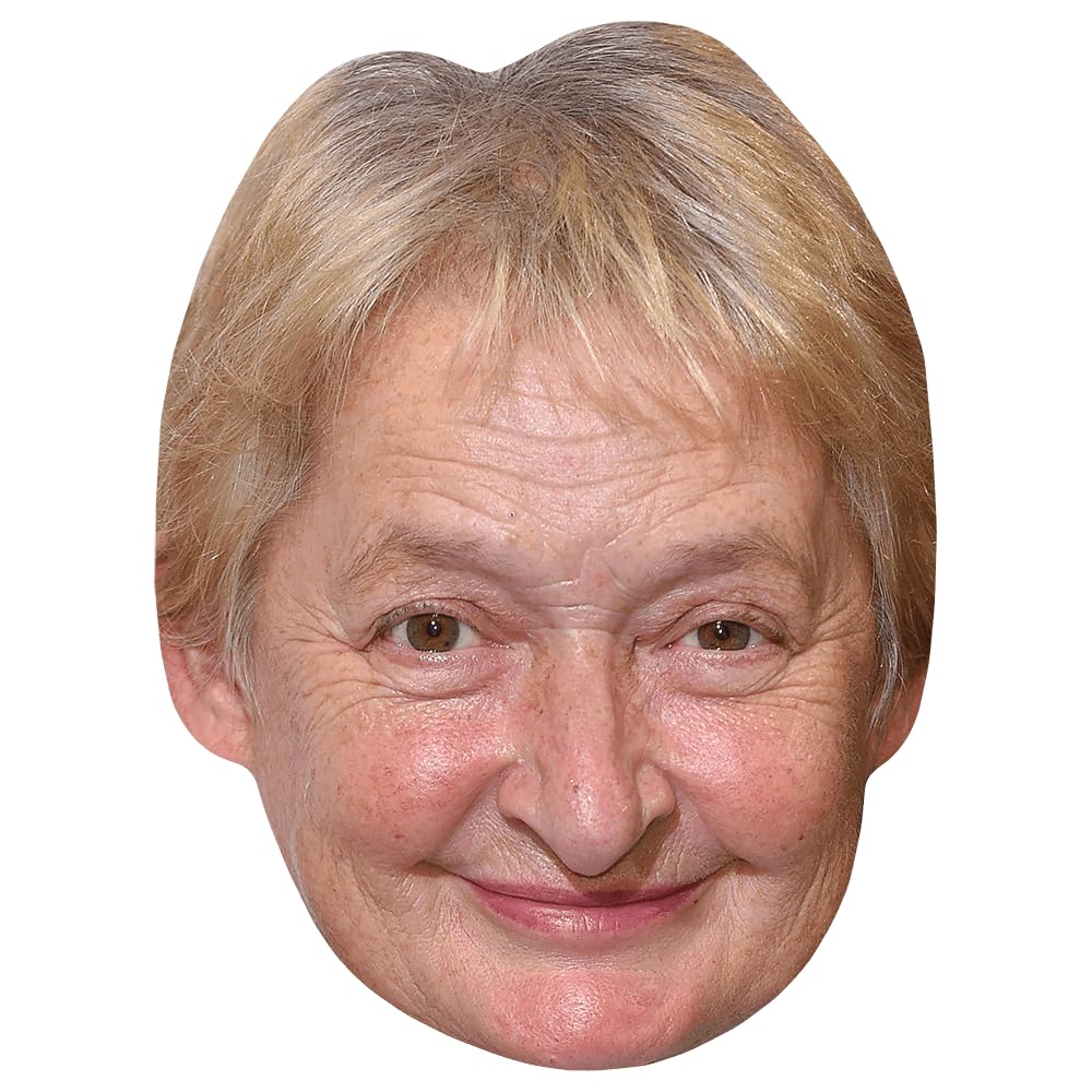 Celebrity Cutouts Lifelike Janine Duvitski (Smile) Celebrity Mask, Flat Card Face, Fancy Dress Mask