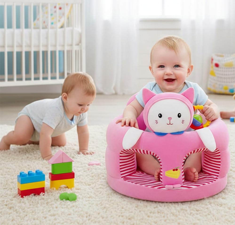 FLOATING DREAMS Baby Soft Plush Cushion Sofa Seat Or Rocking Chair for Kids (Use for Baby 0 to 2 Years) 1