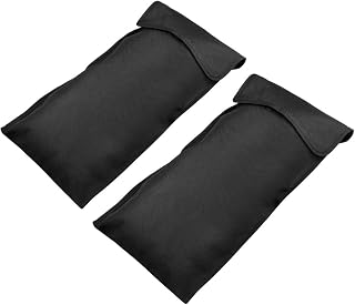Hemoton 2pcs BBQ Tool Storage Bags Barbecue Hardware Tool Holder Pouch Barbecue Tool Holder Bags for Camping Backyard Barbecue Black