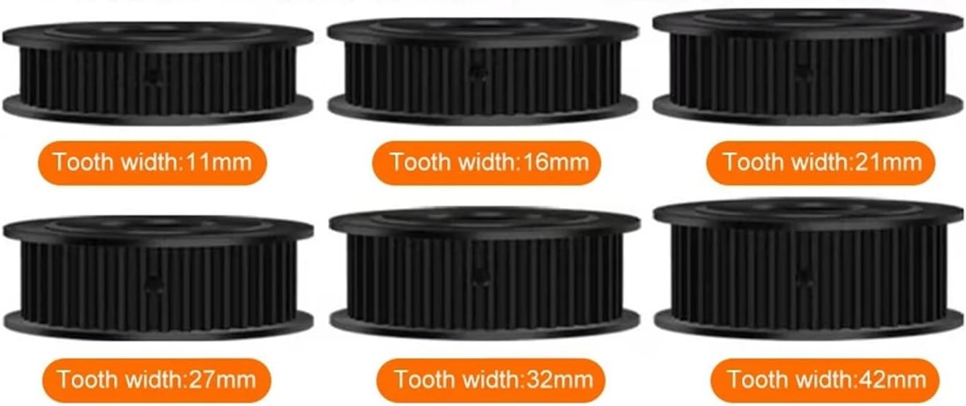 Timing Pulley HTD3M 18 Teeth HTD5M 45# Steel Timing Pulley HTD 5M 18T Synchronous Wheel for Belt Width 10/15/20/25 Bore 5/6/6.35/8/10/12-15mm(Bore 10mm,3PCS_21MM (20MM))