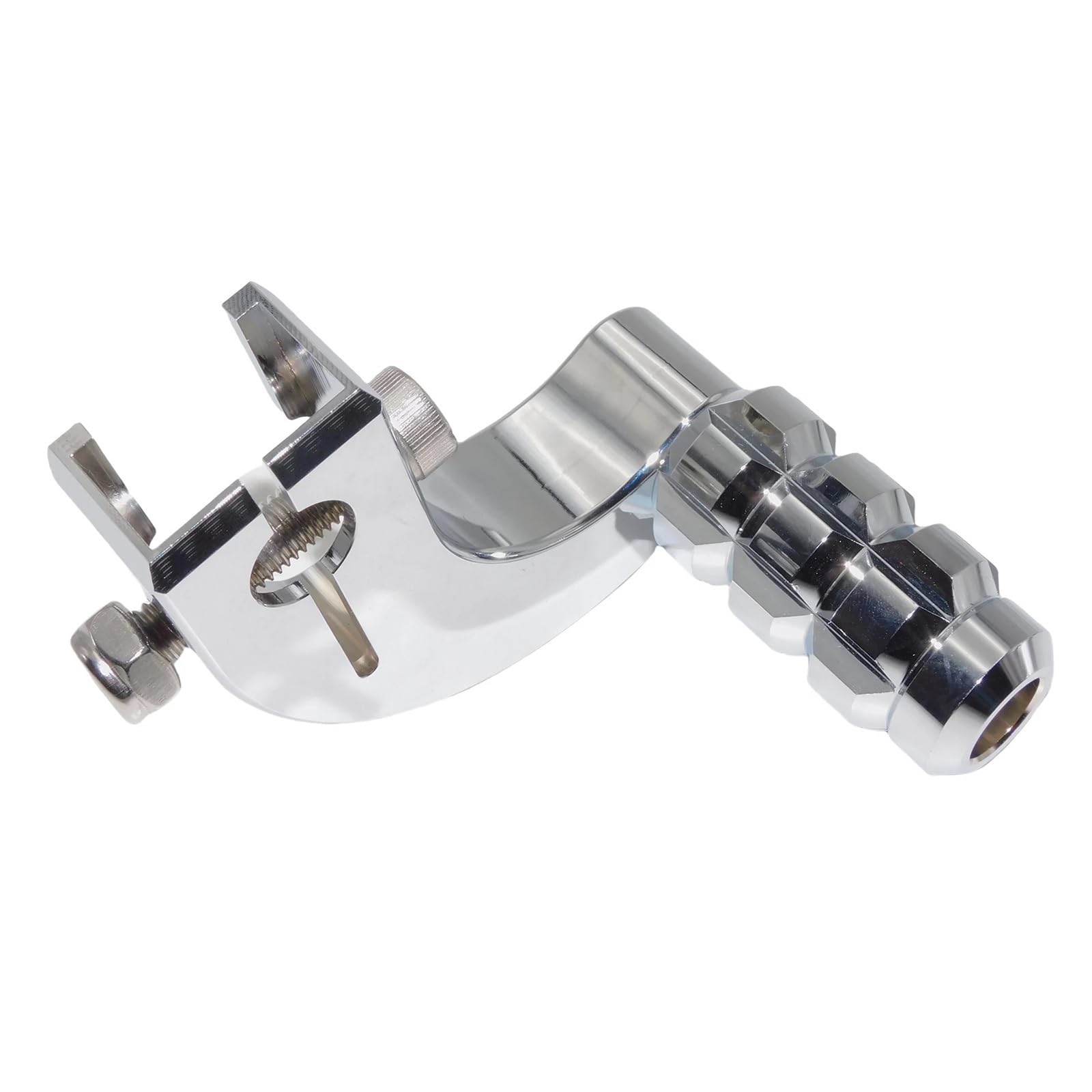 ASHCOUZ Pedale del cambio Leva del Cambio Pieghevole per Leva cambio cromata Para punta e tallone per Para pedane cambio adatte per Softail Street Bob Low Rider Breakout Fat Boy(Heel Shift Lever 5)