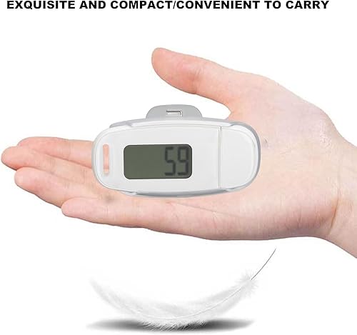Miniatura 5 de Podómetro recargable por USB para caminar, podómetro para caminar, contador de pasos preciso, podómetro LCD, podómetros para hombres, mujeres,