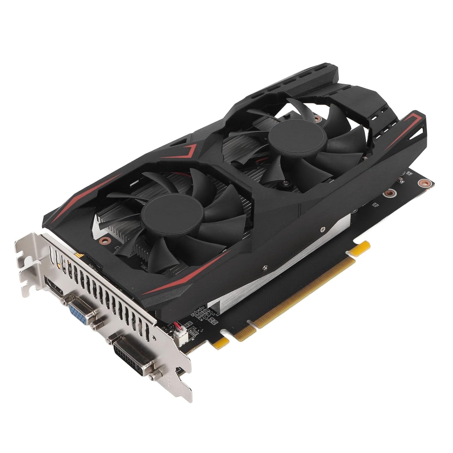 1.5GB GDDR5 Graphics Card, 16X 192-Bit PCI Express 3.0 Gaming Graphics Card, HD Multimedia Interface, DVI, VGA Computer Graphics Card with Fans