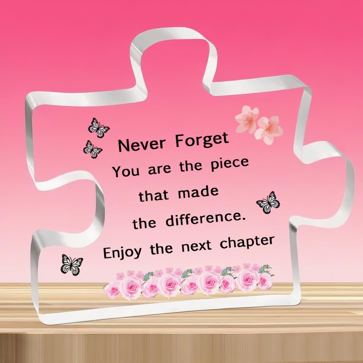 Tovii Women's For Retirement 1 Leaving Gifts For Colleagues - Retirement & New Job Acrylic Plaque - Farewell Appreciation Present For Nurses, Teachers And Coworkers