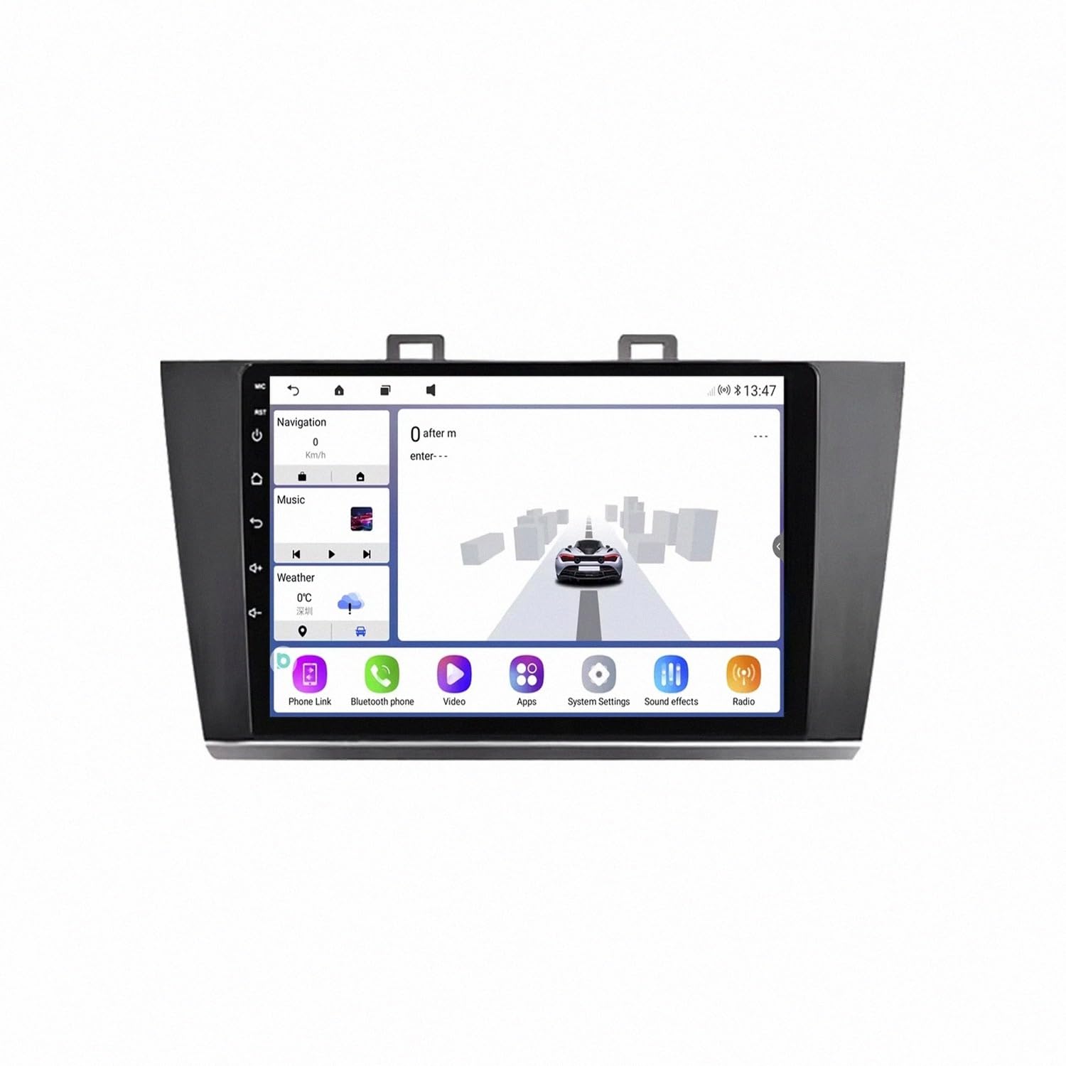 Radio Macchina Touch Screen per Subaru Legacy Outback 2015-2018 Wireless Carplay Android Auto Stereo Auto Bluetooth Ips con Pantalla Táctil con Gps, 4 Nucleo 2G+32G