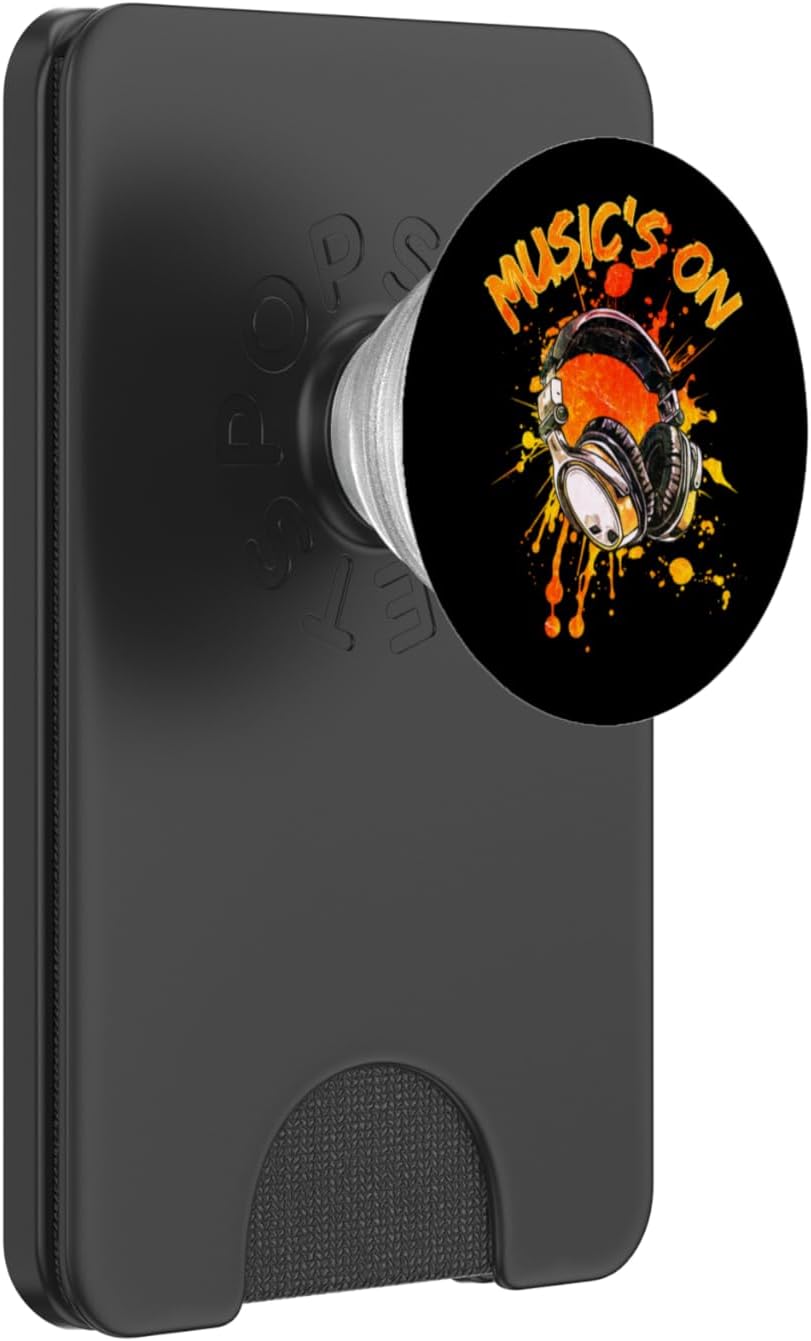 Headphones Music Lover for Audiophiles Music's On PopSockets PopWallet for MagSafe