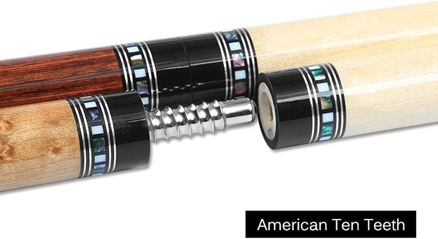 Pool Cue Stick Billiard Pool Cue Taco de billar juego de 2 piezas 57 pulgadas 19 / 19.5 / 20 oz 1/2 tipo 10.5 / 11.5 / 13 mm punta taco de billar profesional de arce de madera dura con barra de extens