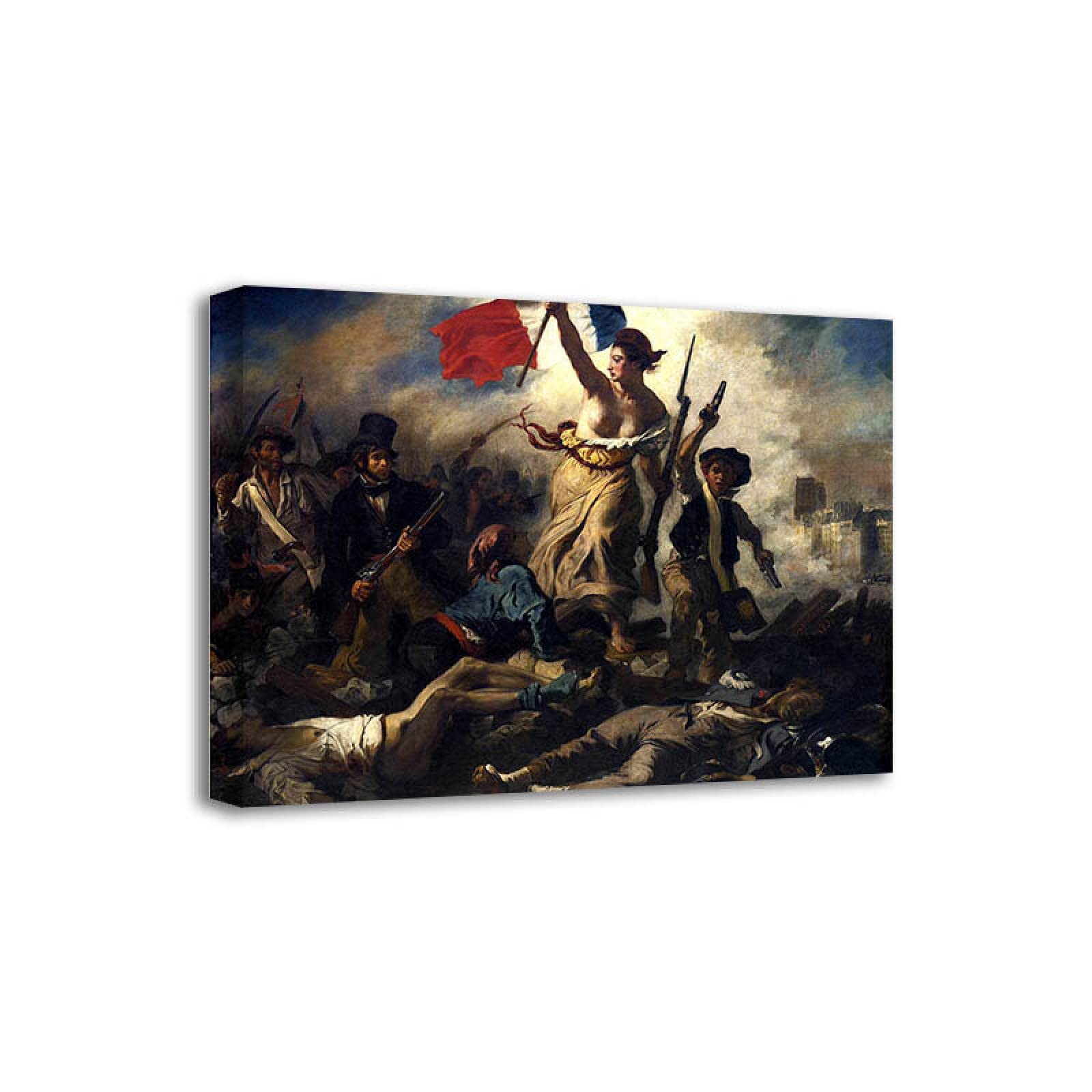 Amazon.co.jp: 有名な歴史画。Eugene Delacroix：民衆を導く自由の女神
