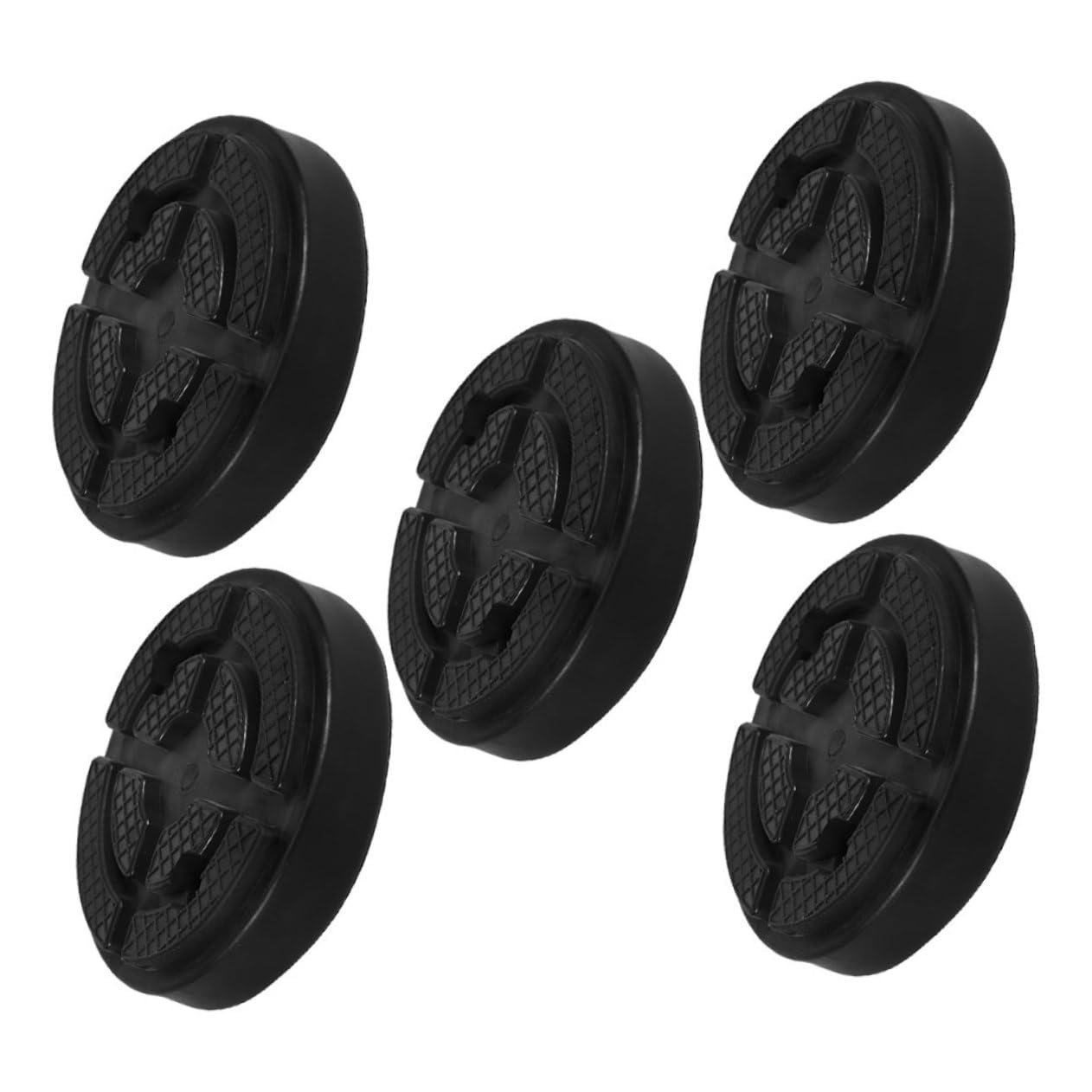 PRETYZOOM 5stücke Gummi Wagenheberauflage Wagenheberverlängerung Für Pkw Und Lkw Schienenauflage Mit Schlitzen Rahmenadapter Aus Gummi Gummipads Für Zwei-säulen-hebebühnen