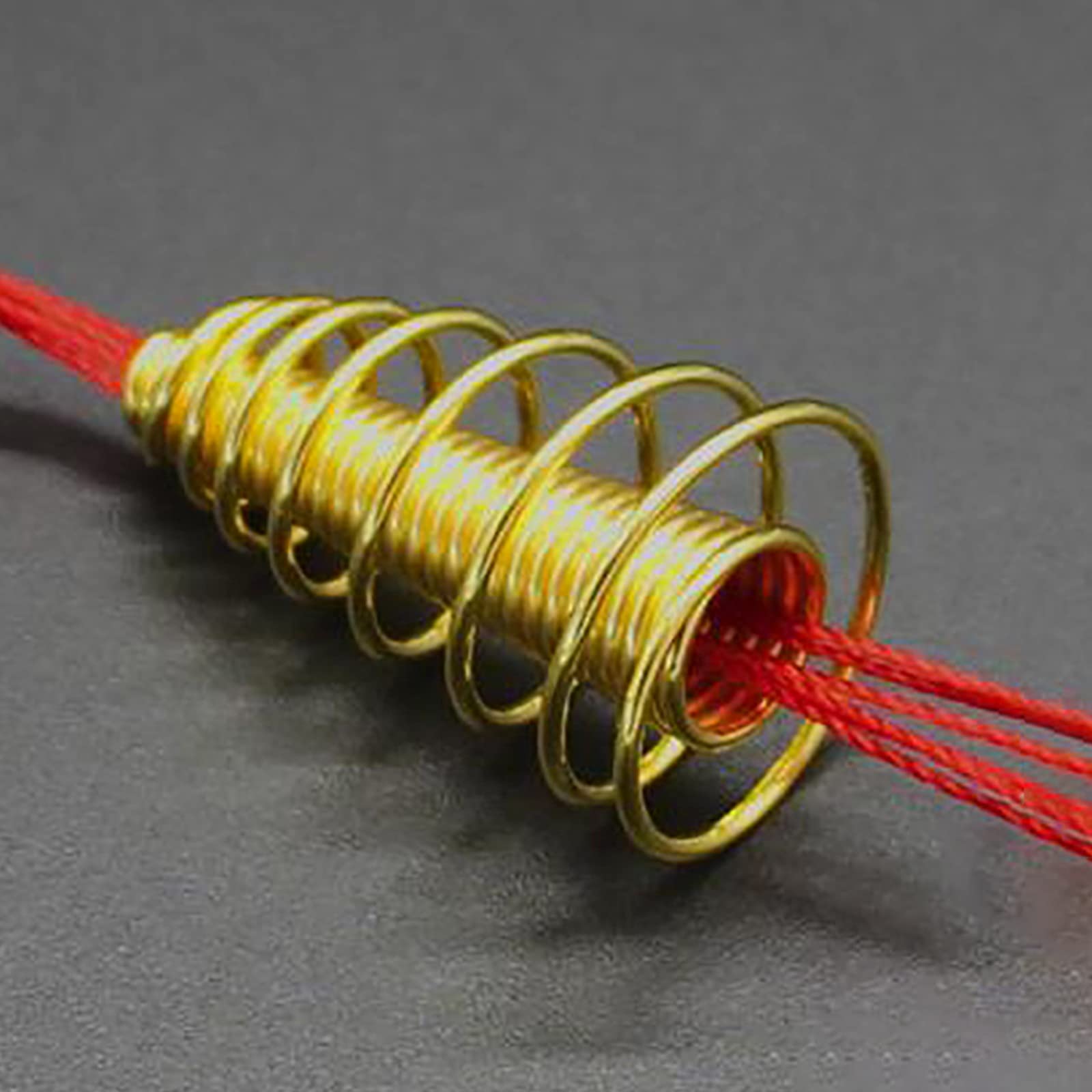 Lot de 4 hameçons de pêche - 6 perles - Hameçons de pêche - Hameçon de pêche - Hameçon de pêche pointu avec ressorts en acier inoxydable