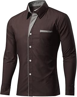 Camisa marron hombre Clearance