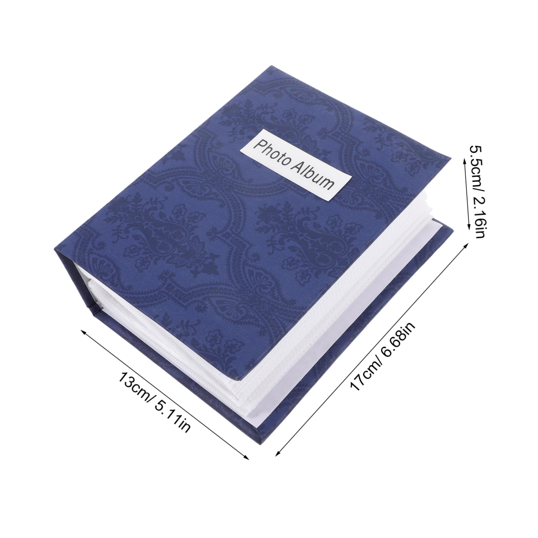 ERINGOGO Photo Album Small Pages Scrapbook Journal Album Storage Product Books Wedding Hardcover Post Card Album Holder Crafts Photo Holder Photo Book Photos Book Paper Blue