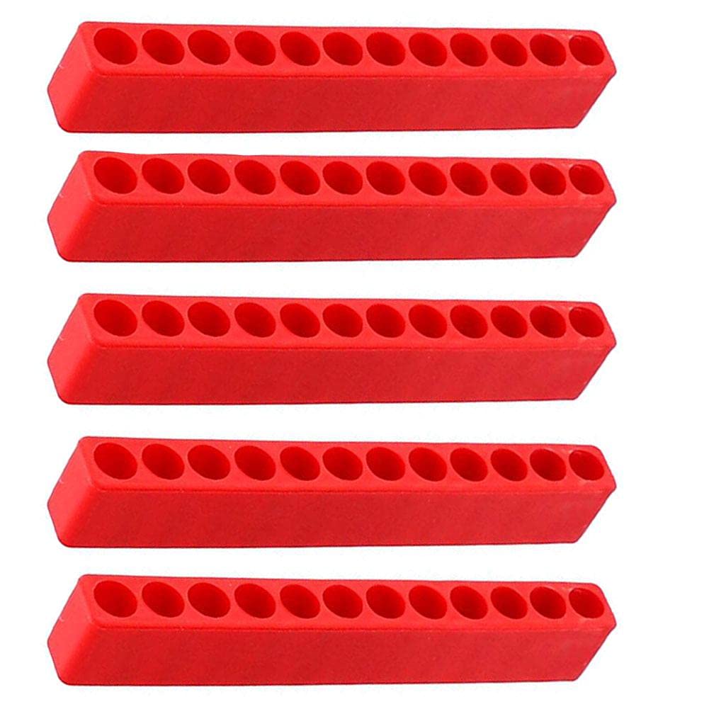 Screwdriver Bits Rack Bit Holder ZLHETWT 21Pcs Hex - 12 Hole Rubber Bit Organizer For ...