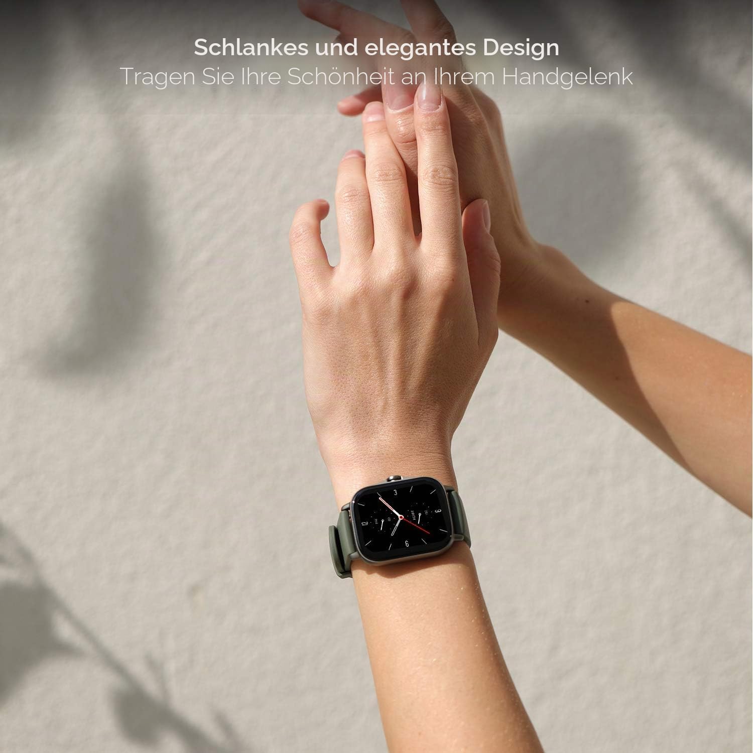 Amazfit Smartwatch GTS 2e GPS 1,65''Aktivitätstracker für Fitness und Gesundheit mit 90 Sportmodi, 14 Tagen Akkulaufzeit, Überwachung von SpO2, Herzfrequenz, Schlaf, Stress für Herren Damen (Grün)