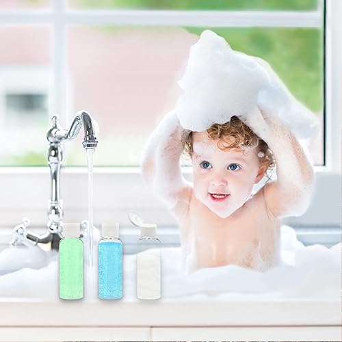 Miniatura 7 de Contenedores de plástico de 2 onzas con tapas, botellas de viaje transparentes para artículos de tocador, contenedores de viaje recargables para