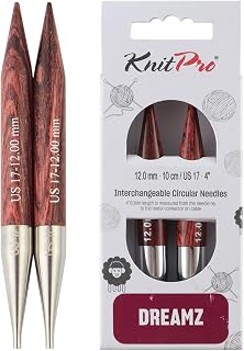 KnitPro Dreamz Interchangeable Circular Needles 4" (10cm) | US Size 17 (12mm)
