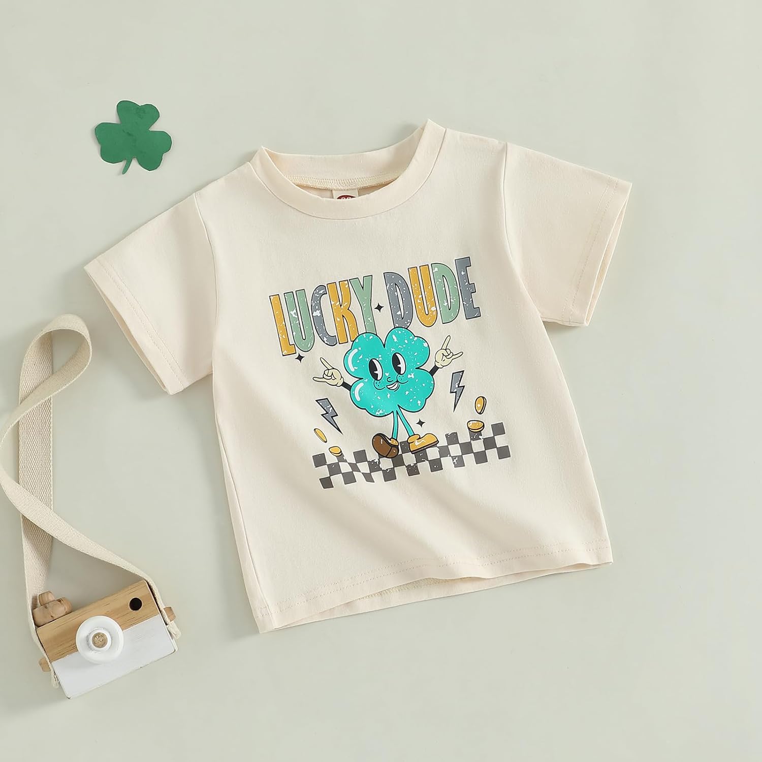 Toddler Boys St Patricks Day Shirt Cute Letters Print Short Sleeve Tee Tops Little Kids Saint Patricks Outfit - Image 3