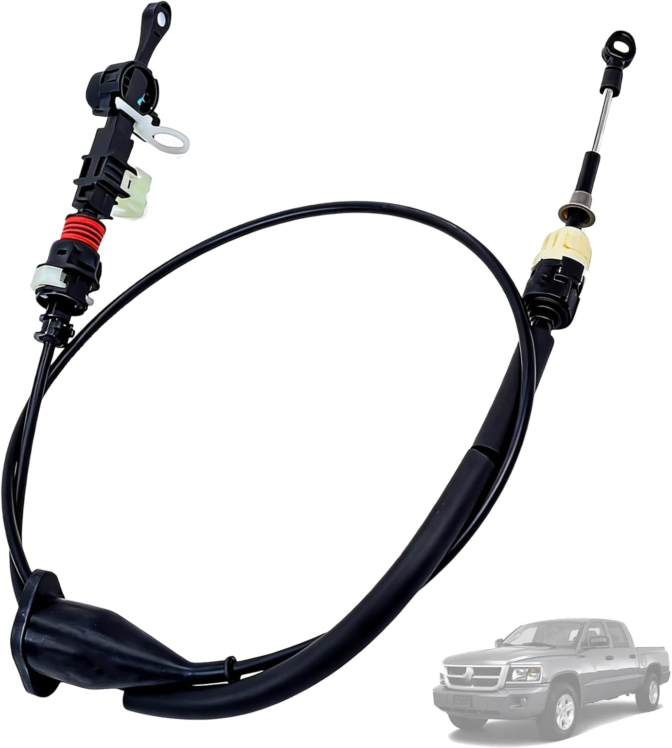 52110005AL Automatic Transmission Shifter Cable Assembly Compatible with 2001-2010 Dodge Dakota, 2001-2003 Durango, 2011 Ram Dakota 3.7L V6 4.7L V8
