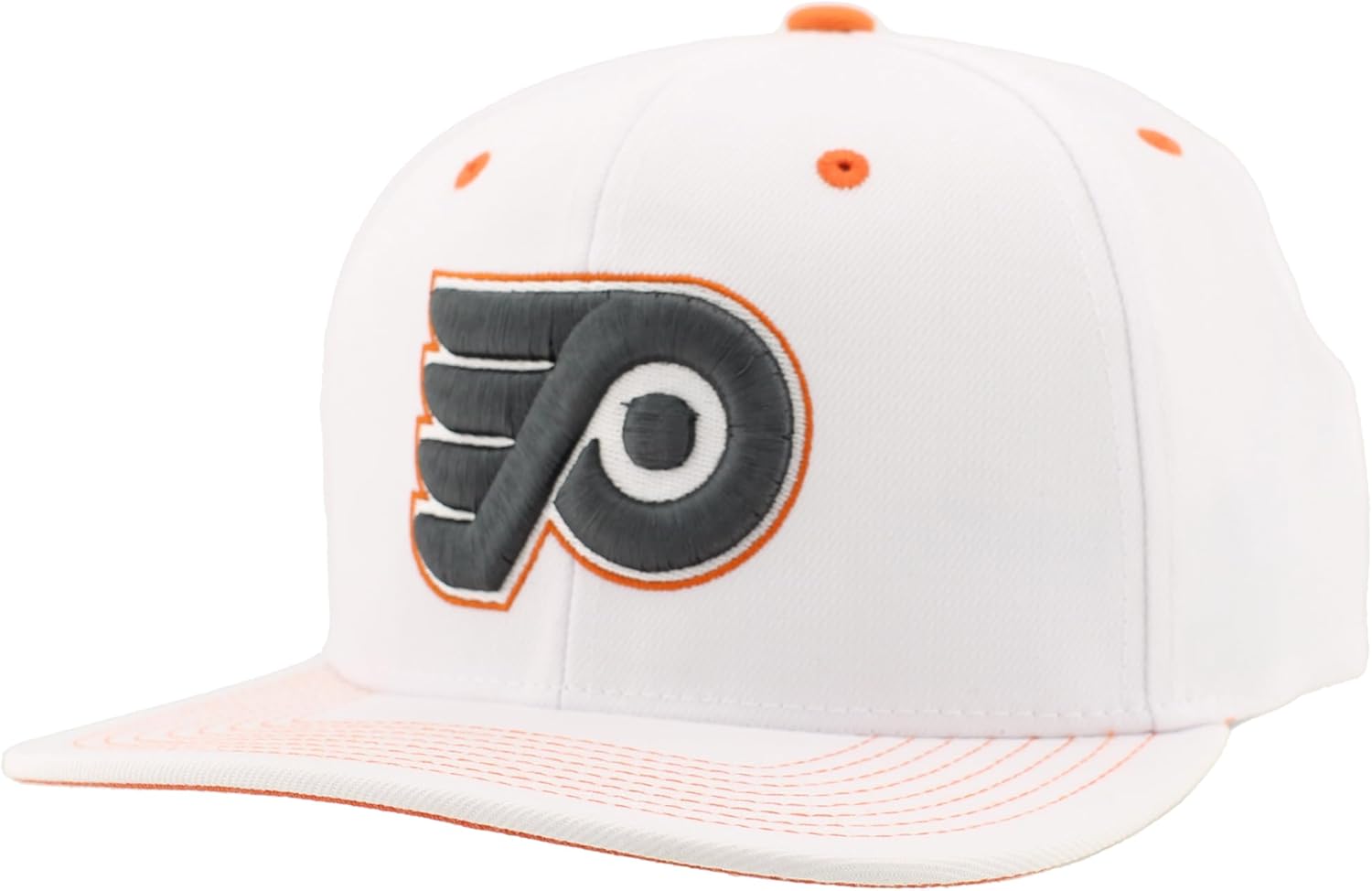 ZHATS NHL Unisex-Adult NHL Officially Licensed Adjustable Snapback Hat Flat Bill Z11 Pop White